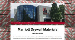 Desktop Screenshot of marriottdrywall.com