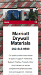 Mobile Screenshot of marriottdrywall.com