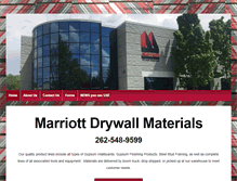 Tablet Screenshot of marriottdrywall.com